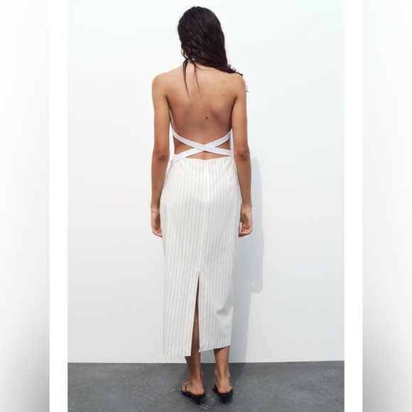 Zara Halter Midi Dress - Picture 4 of 8